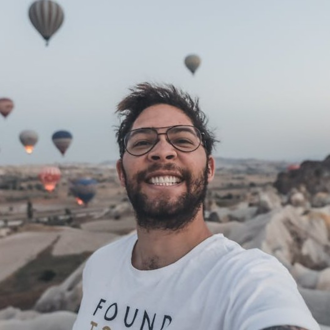 Selfie in desert. Credit: Keenan Constance